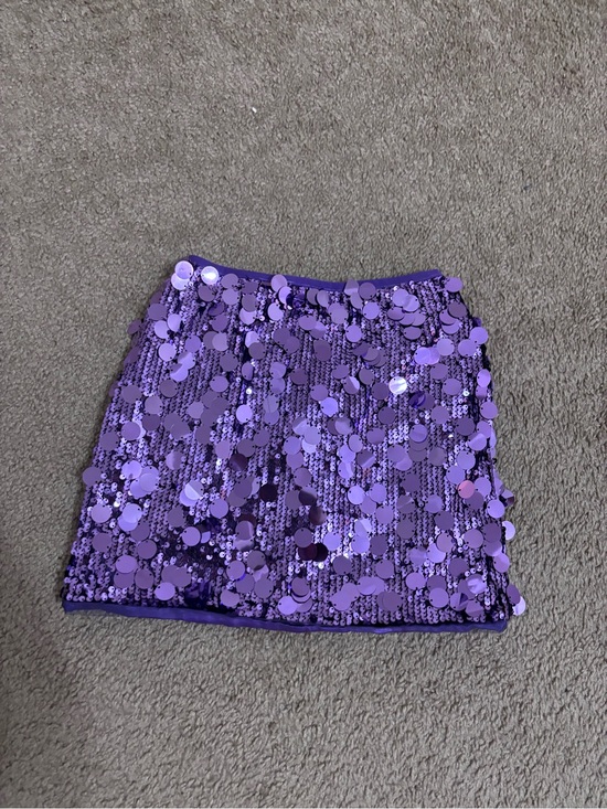 Other - Lola & The Boys Girls Purple Sequin Mini Skirt size 12